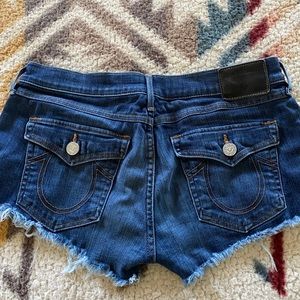 True religion cut off shorts